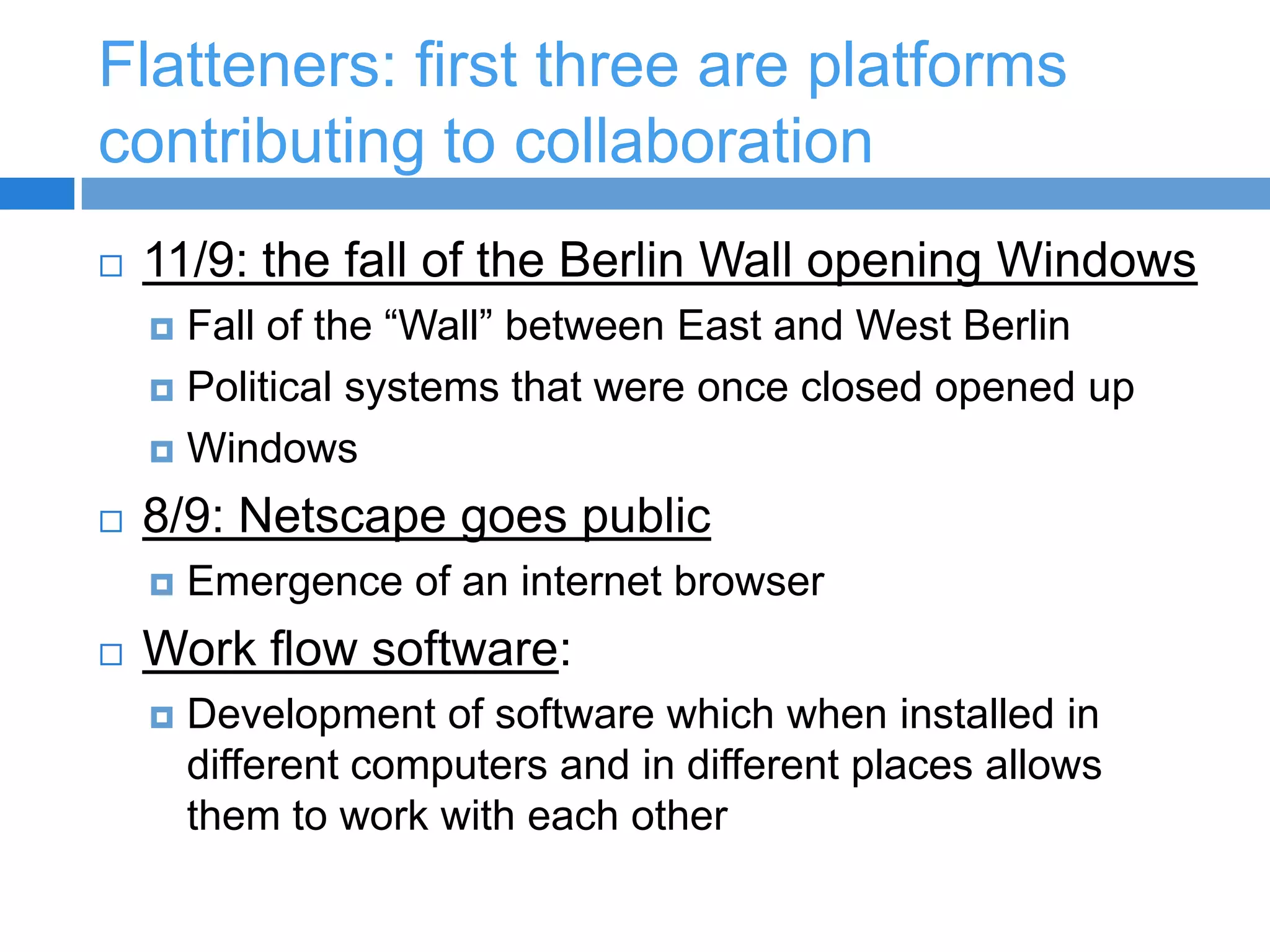 FDI Based Explanations: Dunning’s Eclectic ParadigmThree conditions determine whether or not a company will internalize via FDI:Ownership-specific advantages – knowledge, skills, capabilities, relationships, or physical assets that form the basis for the firm’s competitive advantageLocation-specific advantages – advantages associated with the country in which the MNE is invested, including natural resources, skilled or low cost labor, and inexpensive capitalInternalization advantages – control derived from internalizing foreign-based manufacturing, distribution, or other value chain activities