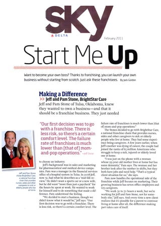 Making a Difference - Jeff and Pam Stone, BrightStar Care