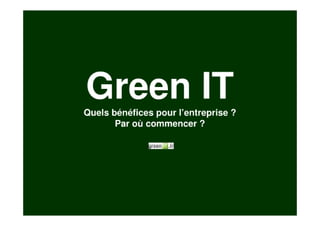 Inovallee : présentation Green IT