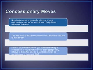 Search for solutions that meet the goals and objectives of both sides.
