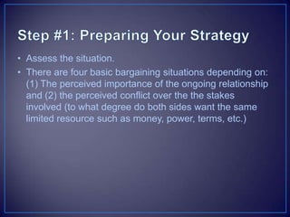 Negotiator's DilemmaIn any negotiation, the parties must decide whether to be competitive, cooperative, or some of both. David Lax and James Sebenius call this the negotiator's dilemmaJoint valueJoint gains new developments are considered improvements by both sides.