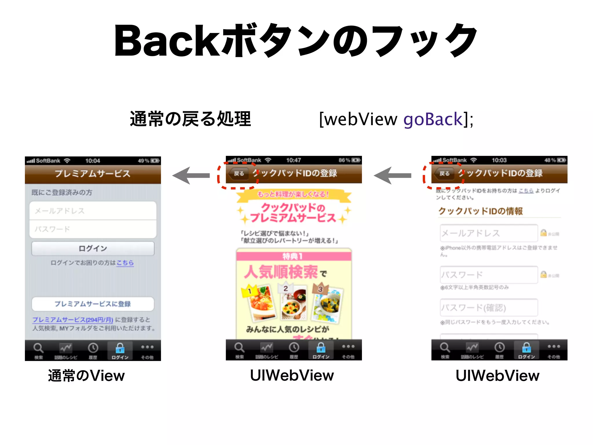 [webView goBack];
 