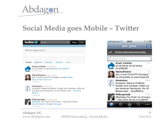 Social Media goes Mobile – Twitter 