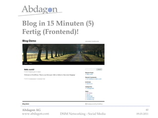 Blog in 15 Minuten (5) Fertig (Frontend)! 