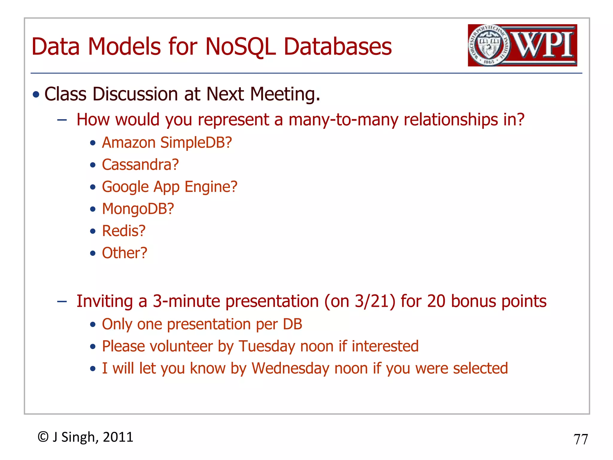 CS 542 Putting it all together -- Storage Management