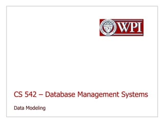 Data Modeling TechniquesEntity-Relationship ModelingE/R Diagrams allow us to sketch database schema designsDesigns are pictures called entity-relationship diagramsWeak Entity Sets Skipping, please read in book if interested, not on examConverting E/R Diagrams to RelationsUnified Modeling Language (UML)Skipping, please read in book if interested, not on examObject Definition Language (ODL)Skipping, please read in book if interested, not on exam