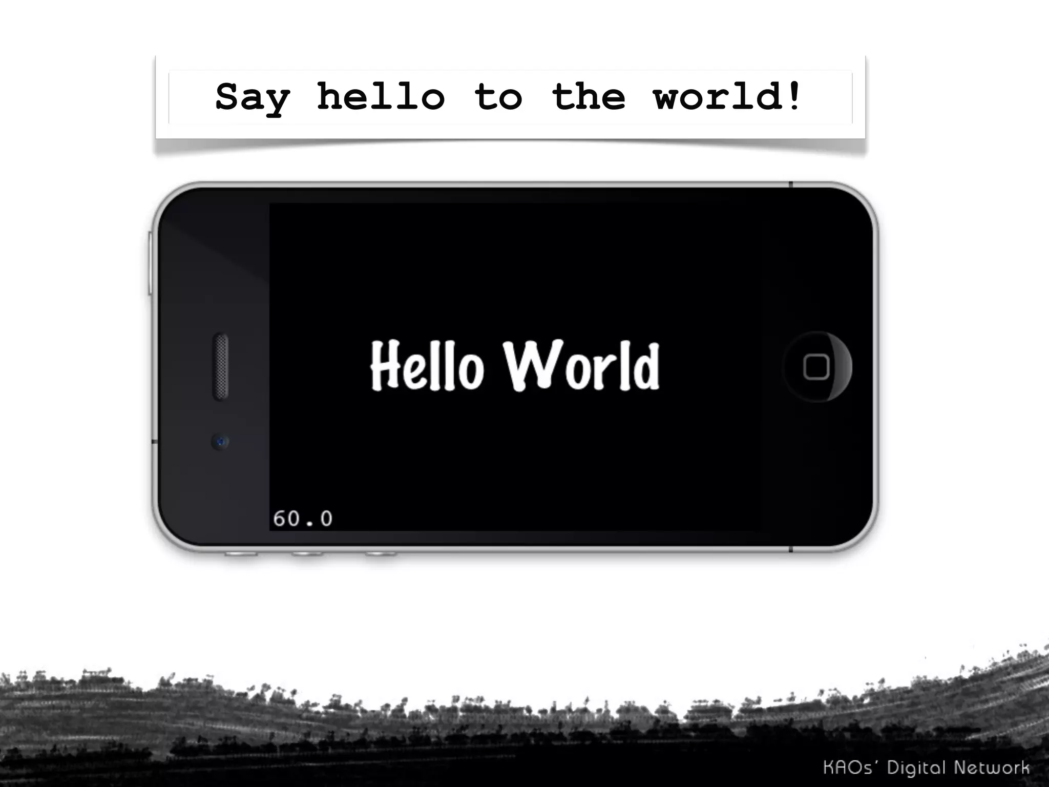 Say hello to the world!
 
