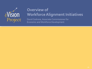 David Cedrone, Associate Commissioner for  Economic and Workforce Development 