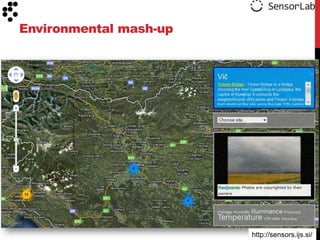 Environmental mash-up




                                            131
                        http://sensors.ijs.si/
 
