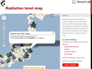 Radiation level map




                                5
         http://www.rdtn.org/
 