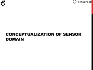 CONCEPTUALIZATION OF SENSOR
DOMAIN
 