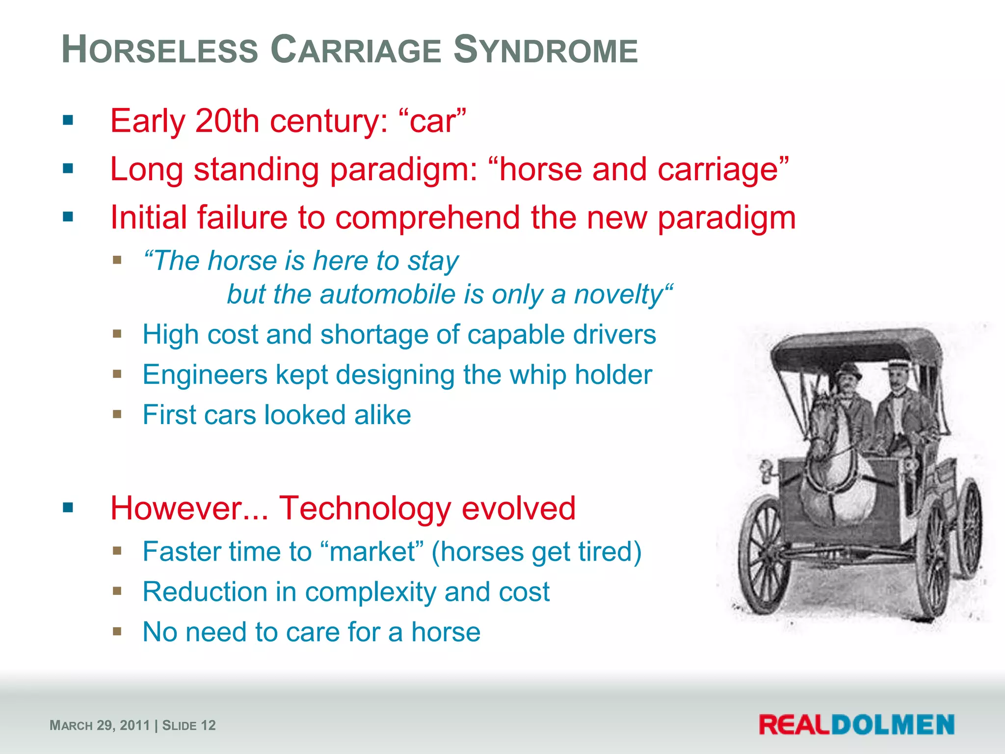 Time to market can be cumbersome 