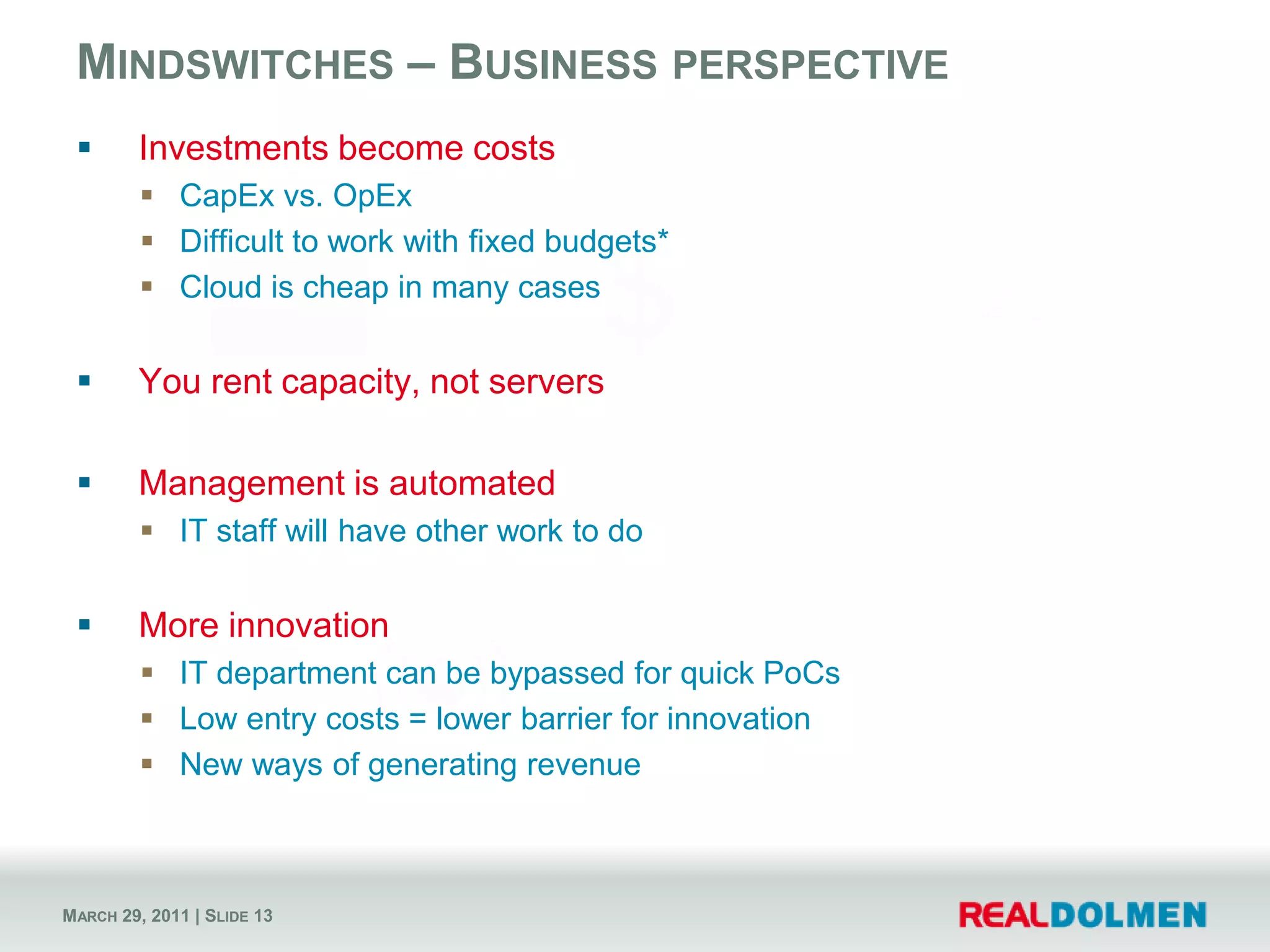 Successful services needs to grow/scale   