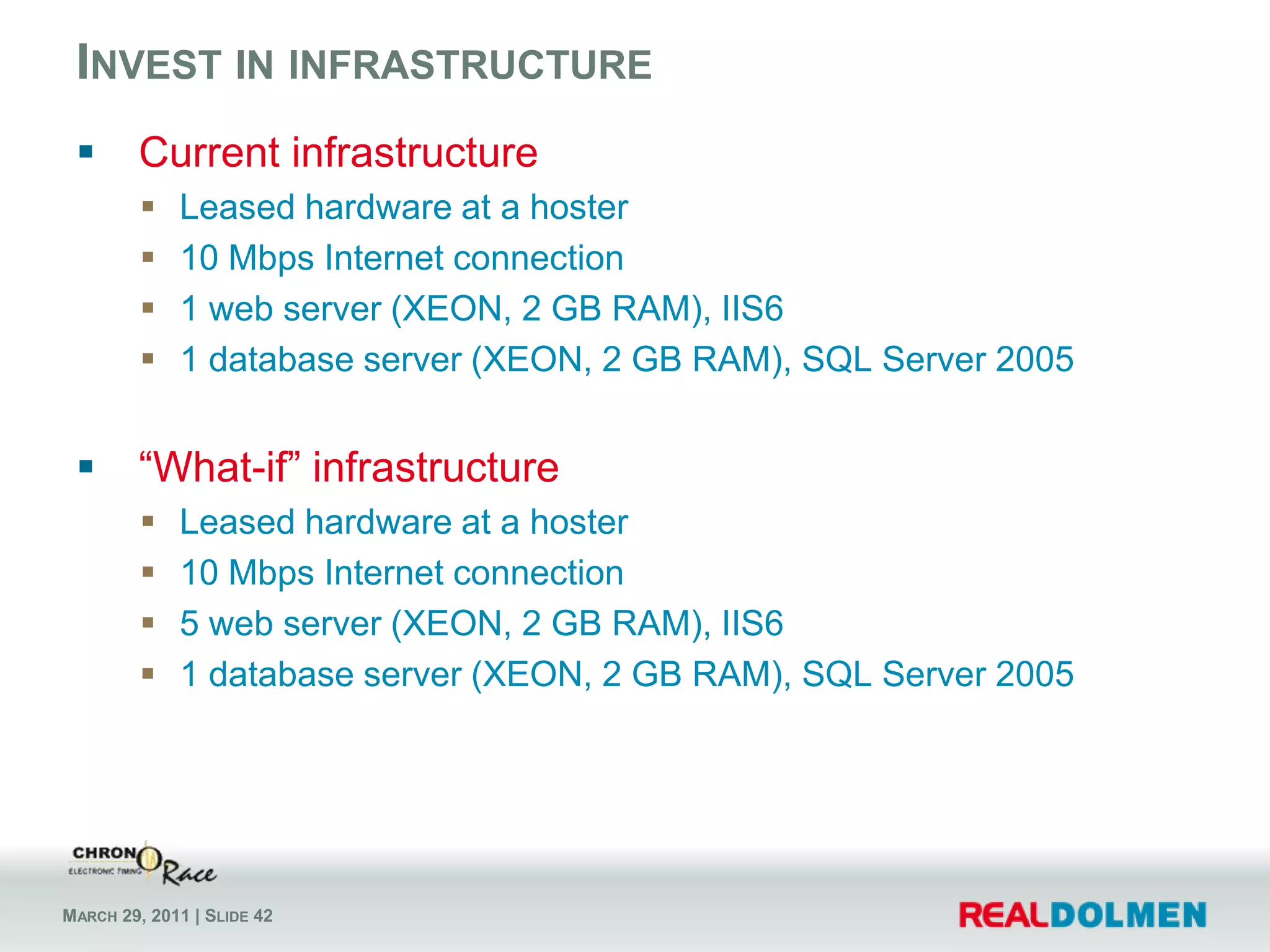 Cloud allows innovation!Development costs will be thereInfrastructure costs will increase when revenue increasesCloud is a perfect fit to drive innovation!