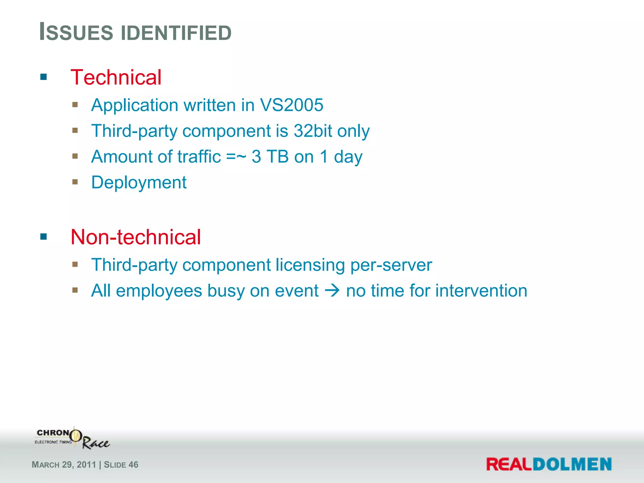 What’s in the cloud?The problem…Big events are fun, but also