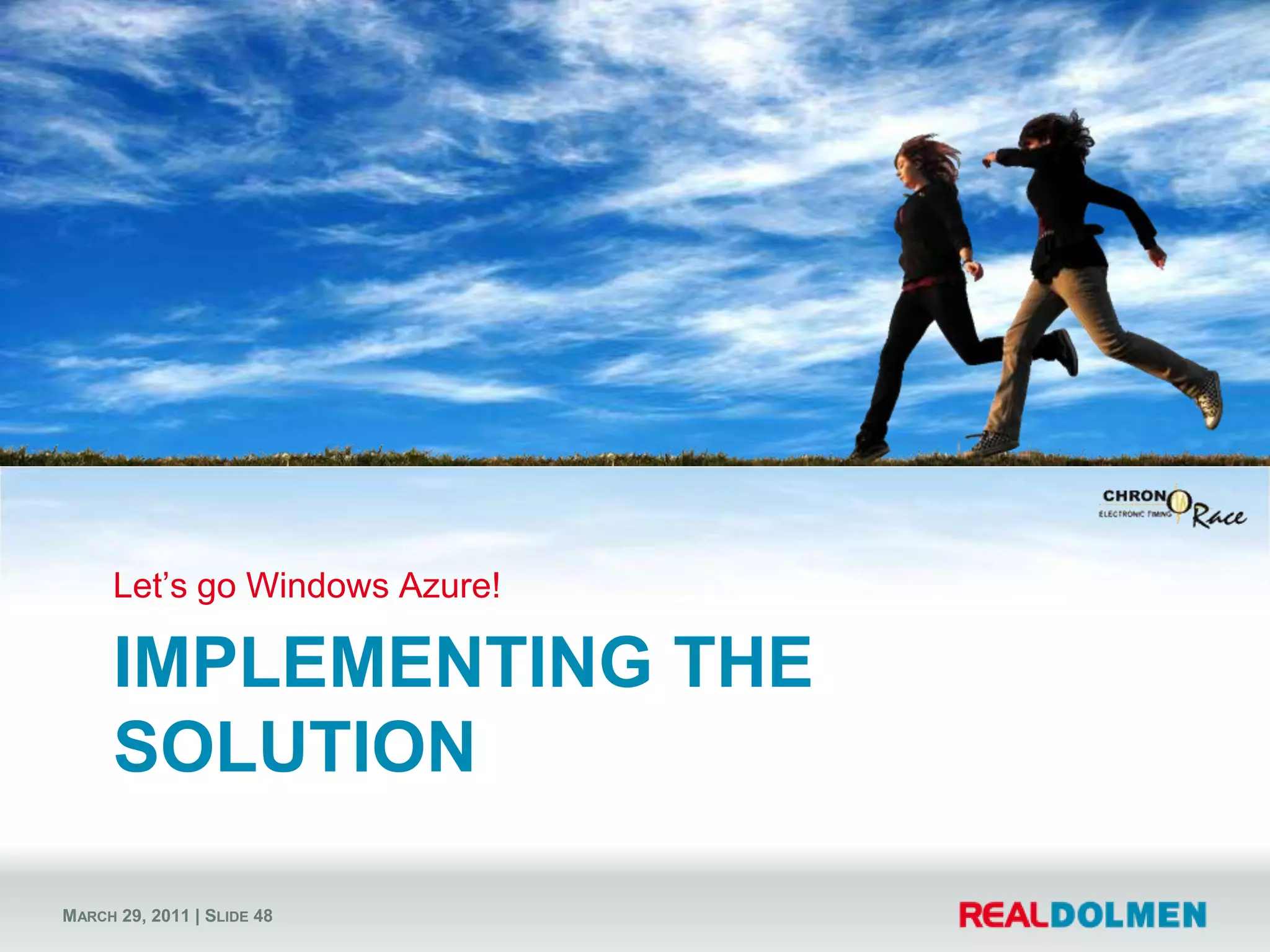 Big event…20km through Brussels> 30.000 participantsDownloading their certificate	30.000 hits processing a PDFWatching results online		30.000 hits*Having a video online		30.000 x +/- 10MB (= 292 GB)Watching their video		30.000 video views?And showing off to family and friends…			30.000 x 10MB x 10 views (avg.) =			2,92 TB bandwidth in 1 dayAbout 35 MbpsOver a 10 Mbps line…