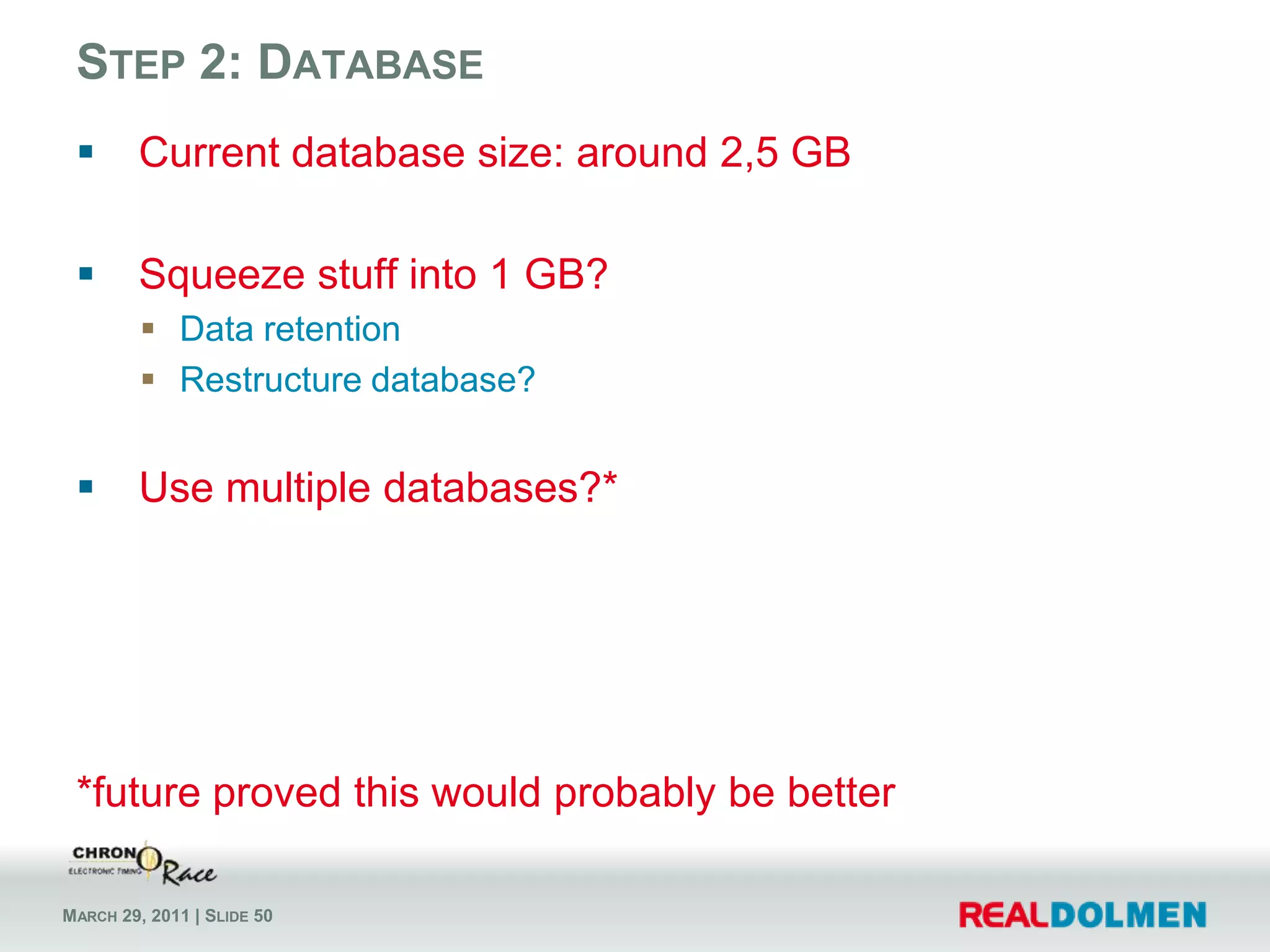 What’s in the cloud?Possible solutionsWhat are the options?