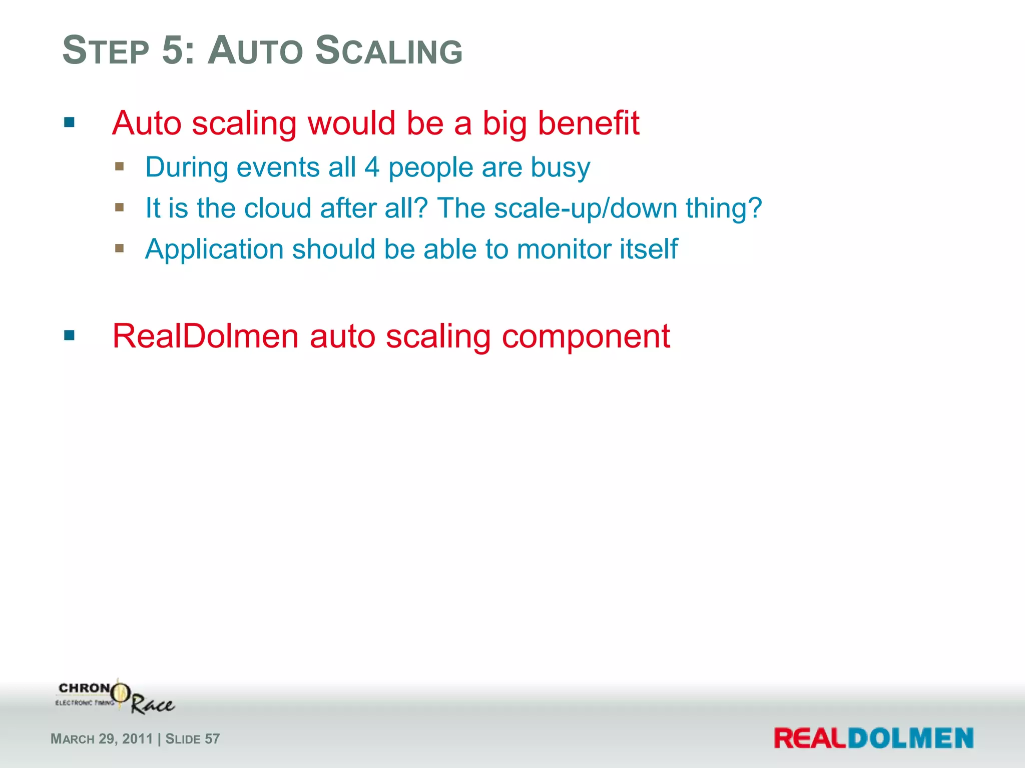ConclusionLarge economic benefitLess costs, more capacity ~ more revenueClear indicators for cloud modelSome minor issues detectedAn almost perfect cloud fit