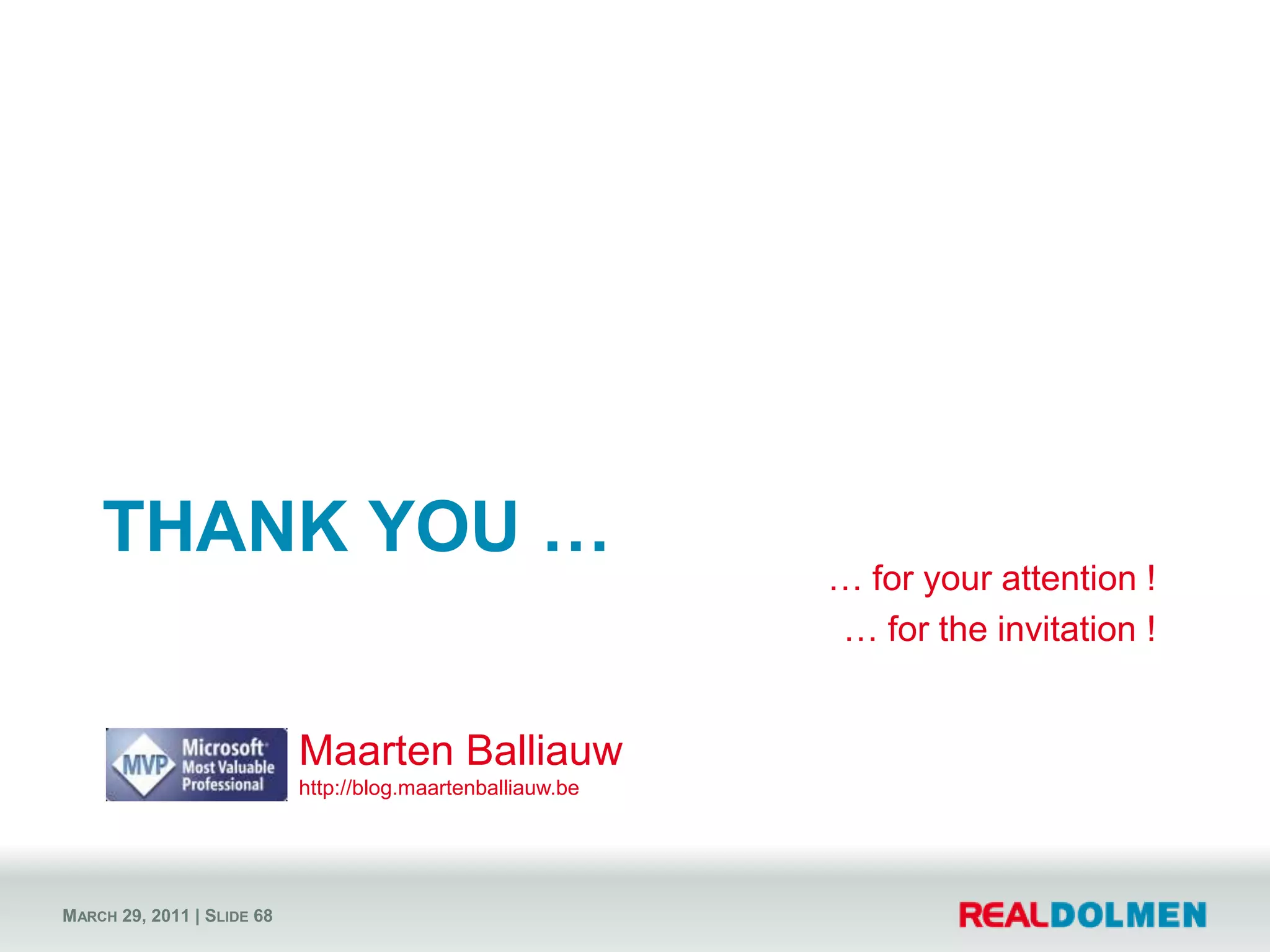 Auto Scaling – Scaling logicScaling logic provider uses sensor data to suggest an action (up/fast-up/down/stable)To implement per applicationJust a suggestion!Scaling logic provider uses sensor data to suggest an action (up/fast-up/down/stable)To implement per applicationJust a suggestion!