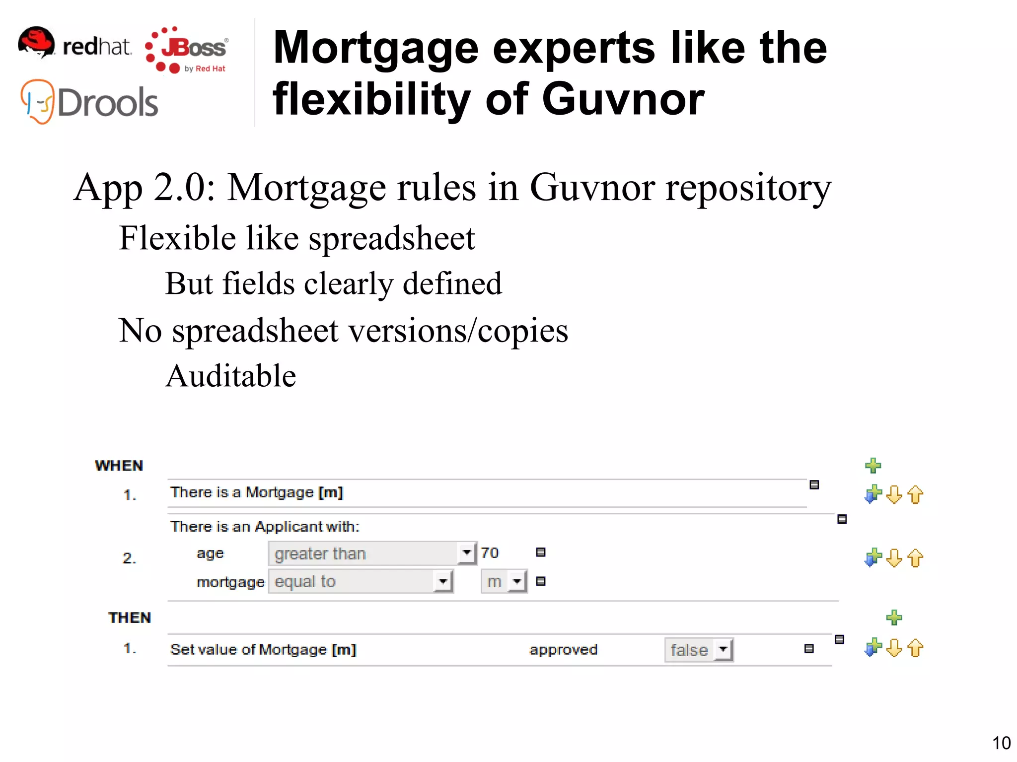 Not imperative like Java, Scala, Groovy, ... 