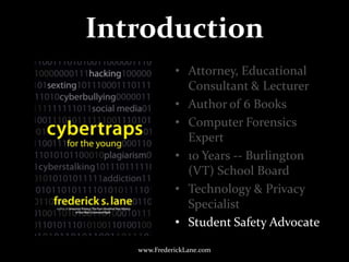 Introduction<br />Attorney, Educational Consultant & Lecturer<br />Author of 6 Books<br />Computer Forensics Expert<br />1...