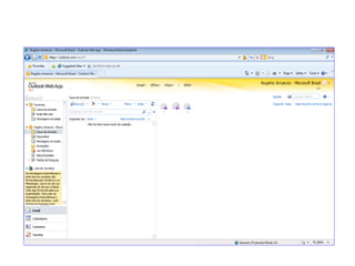 Interface web da mailbox do usuário
 