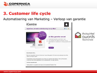 www.copernica.com 3. Customer life cycle Automatisering van Marketing – Verloop van garantie 