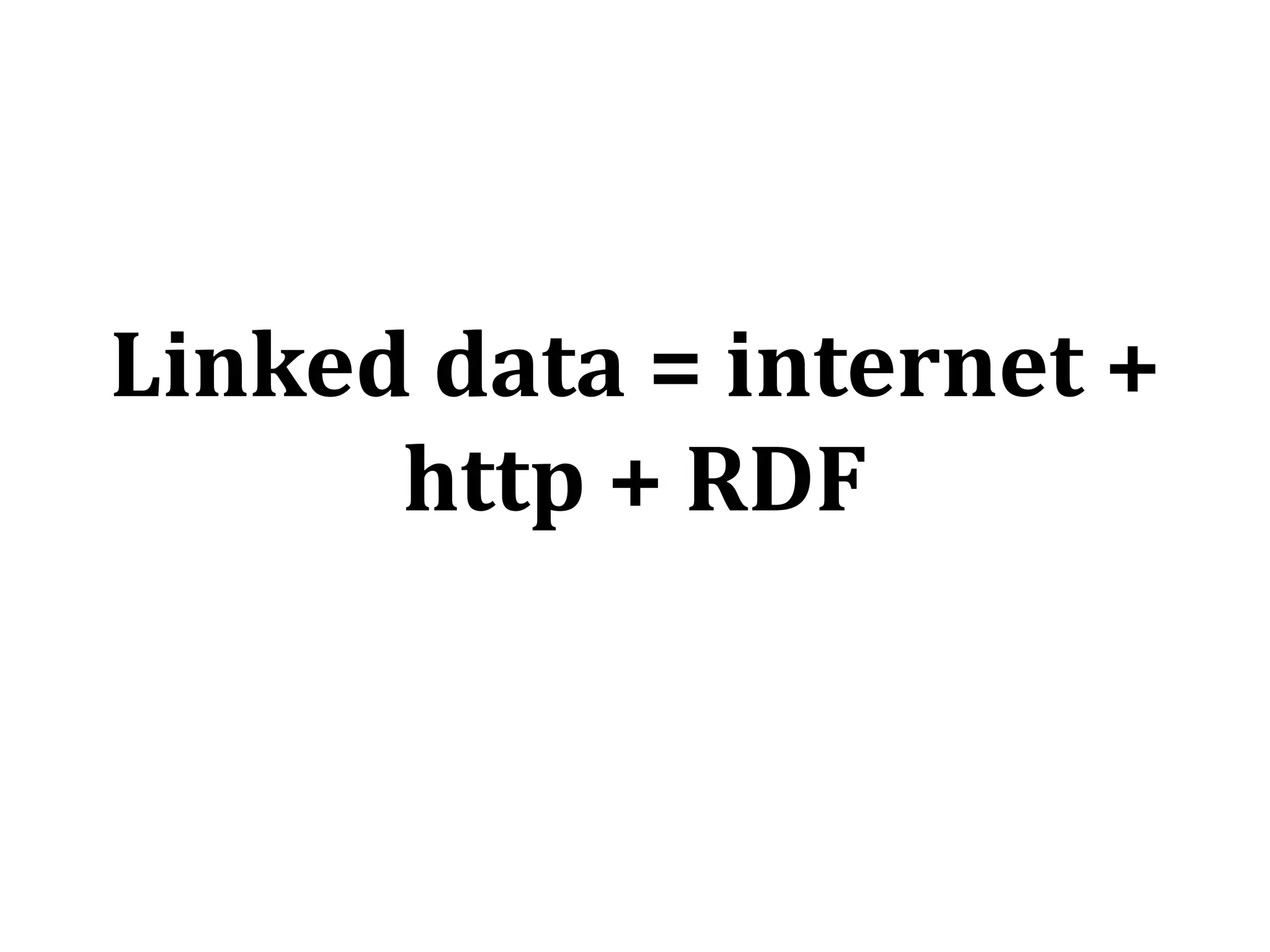 XLS(see EXHIBIT)Computers can’t consume data because:Different formats & models