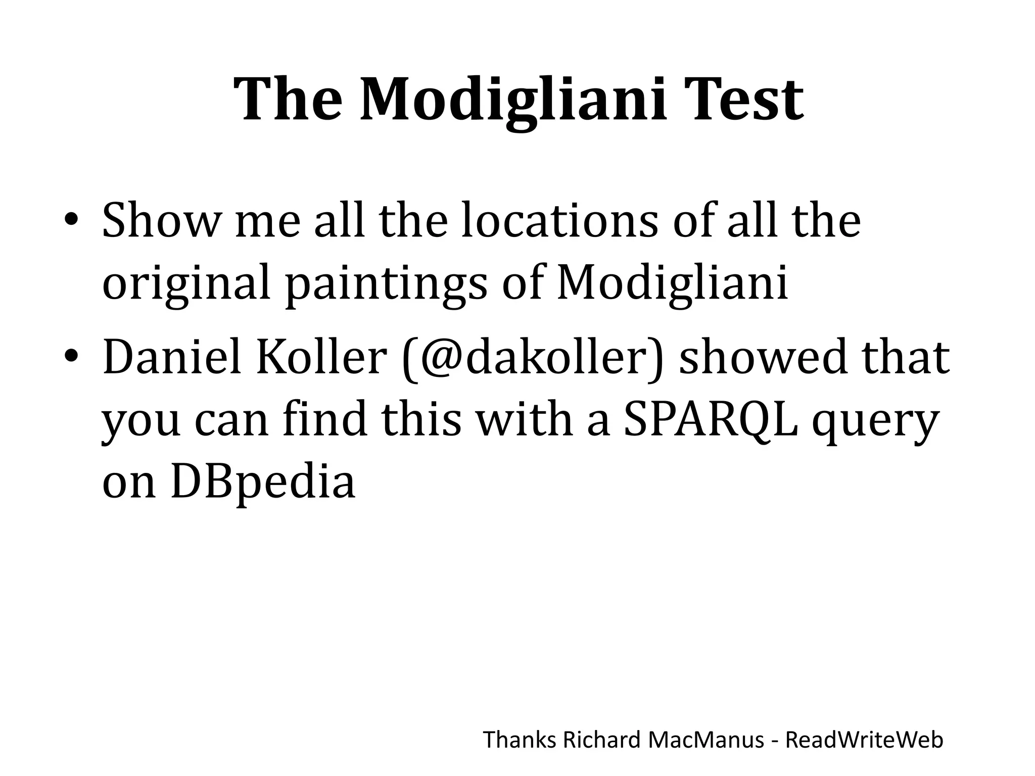 The Web of DocumentsSimple, big and unstructured
