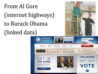 From Al Gore (internet highways) to Barack Obama (linked data)2