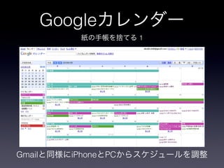 Google
                       1




Gmail      iPhone PC
 