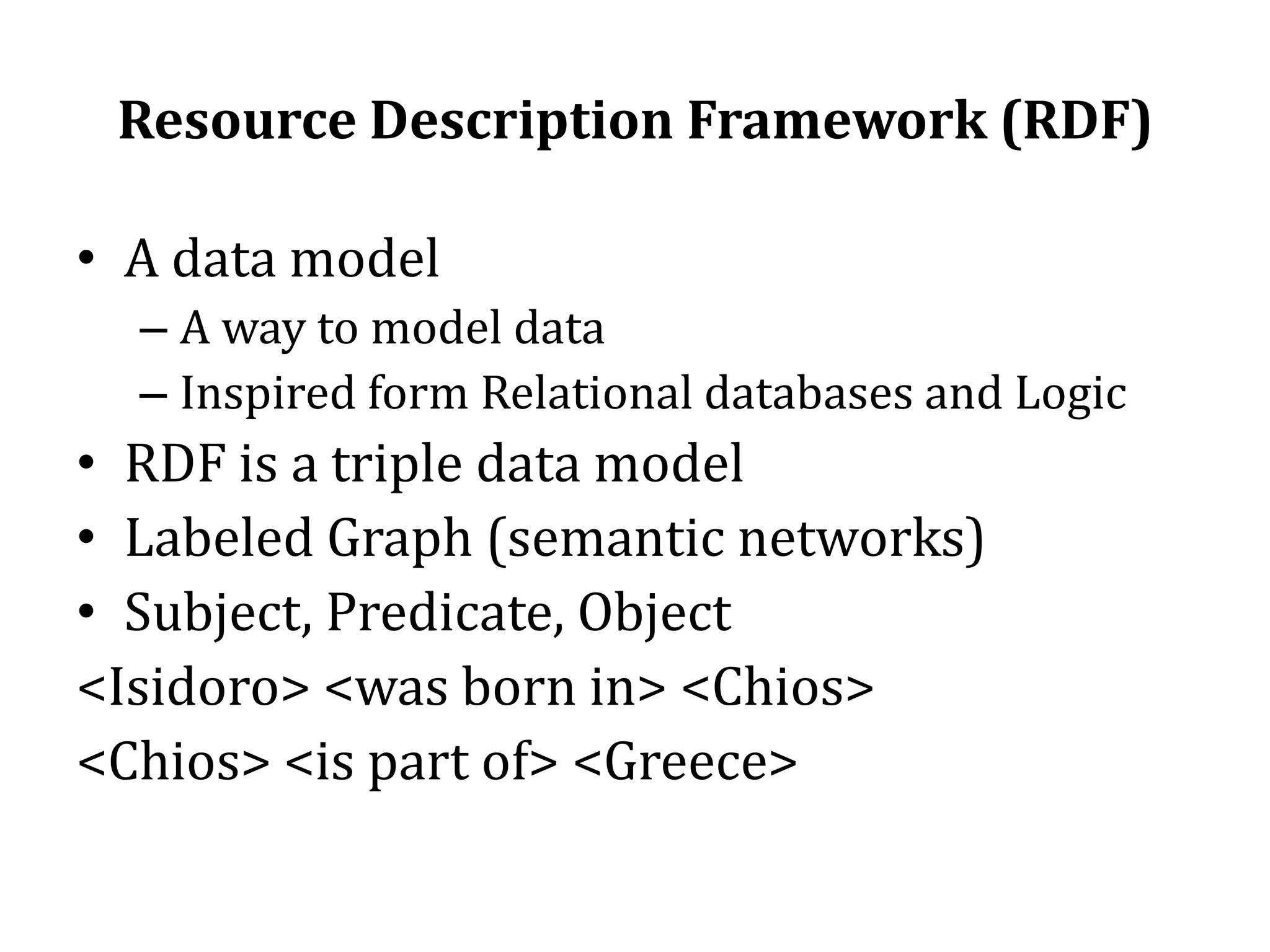 Designed for: human consumption ->machines first, humans later