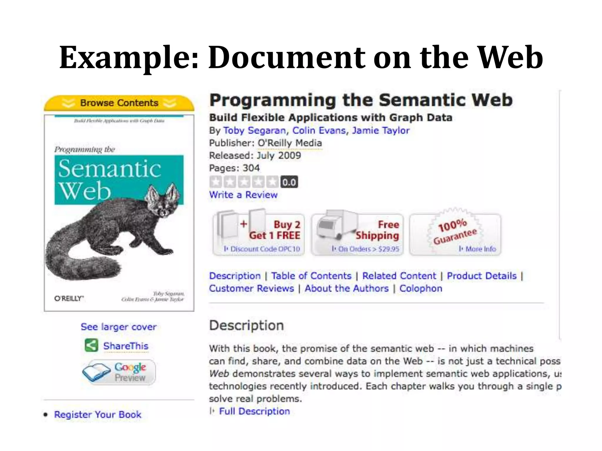 Semantics of content and links: implicit --> explicit(Tom Heath)8