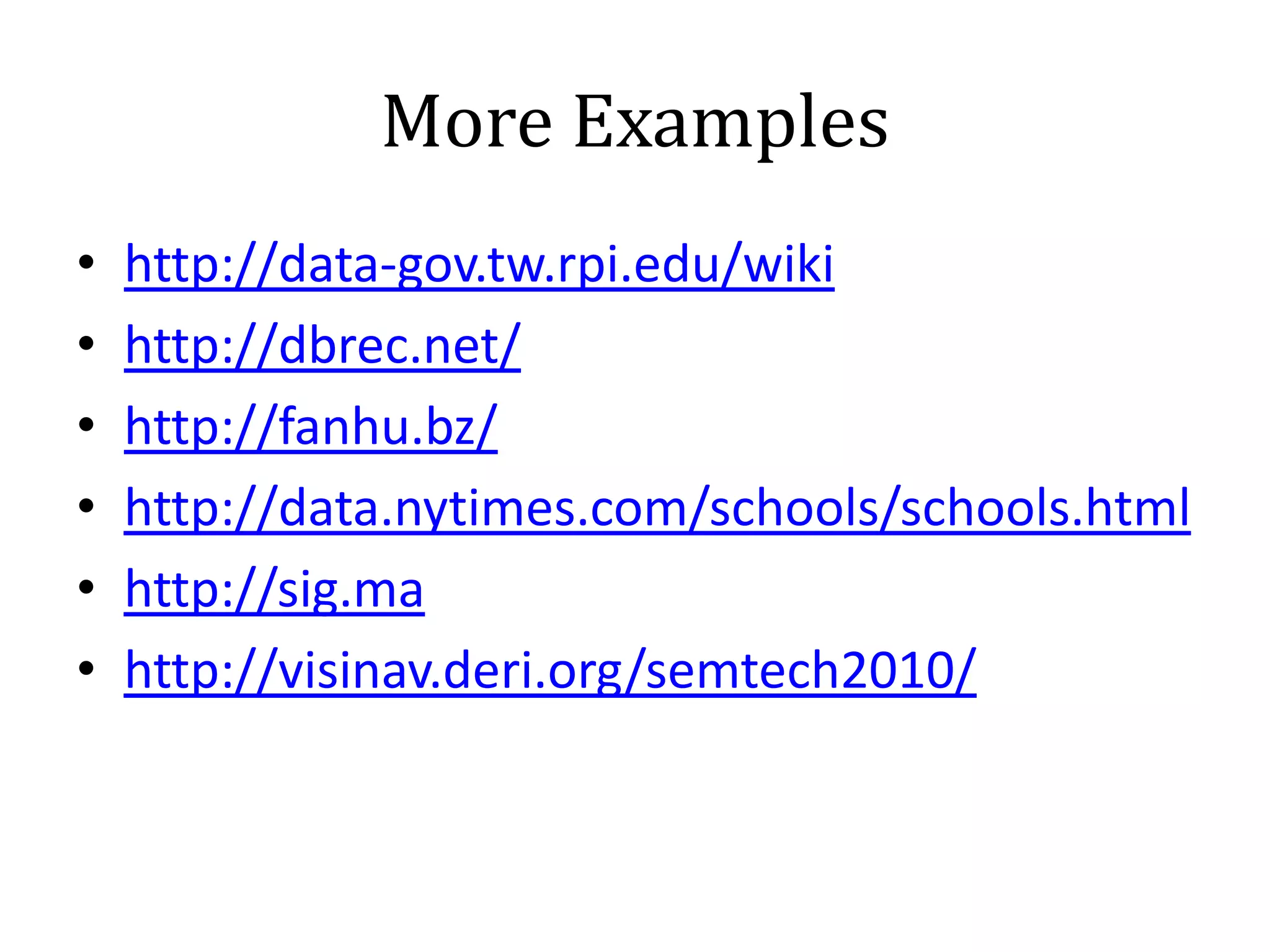 Example: Document on the Web