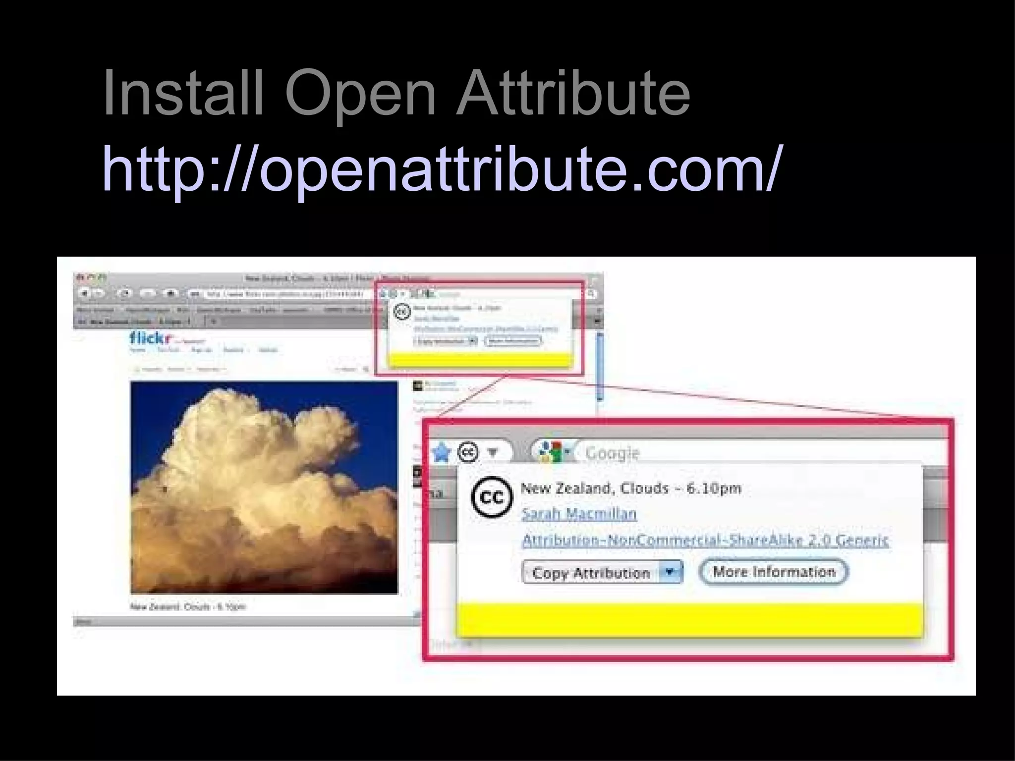 Install Open Attribute http://openattribute.com/   