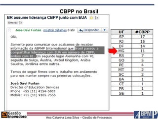 CBPP no Brasil




Ana Catarina Lima Silva – Gestão de Processos
 