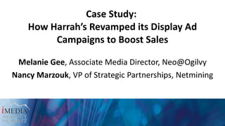 Case Study:  How Harrah’s Revamped its Display Ad Campaigns to Boost Sales ,[object Object],[object Object]