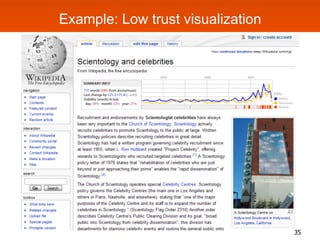 Example: Low trust visualization




                                   35
 