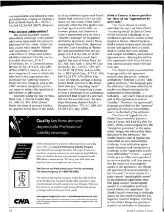 Effects of Recent U.S. Supreme Court Decisions on Arbitrations and Class Action Litigation in South Carolina