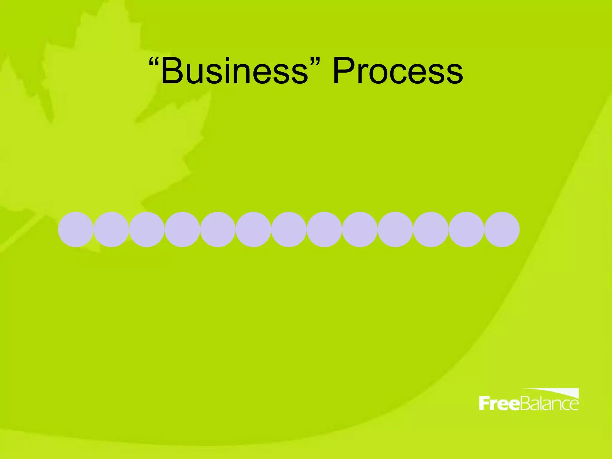 “Business” Process