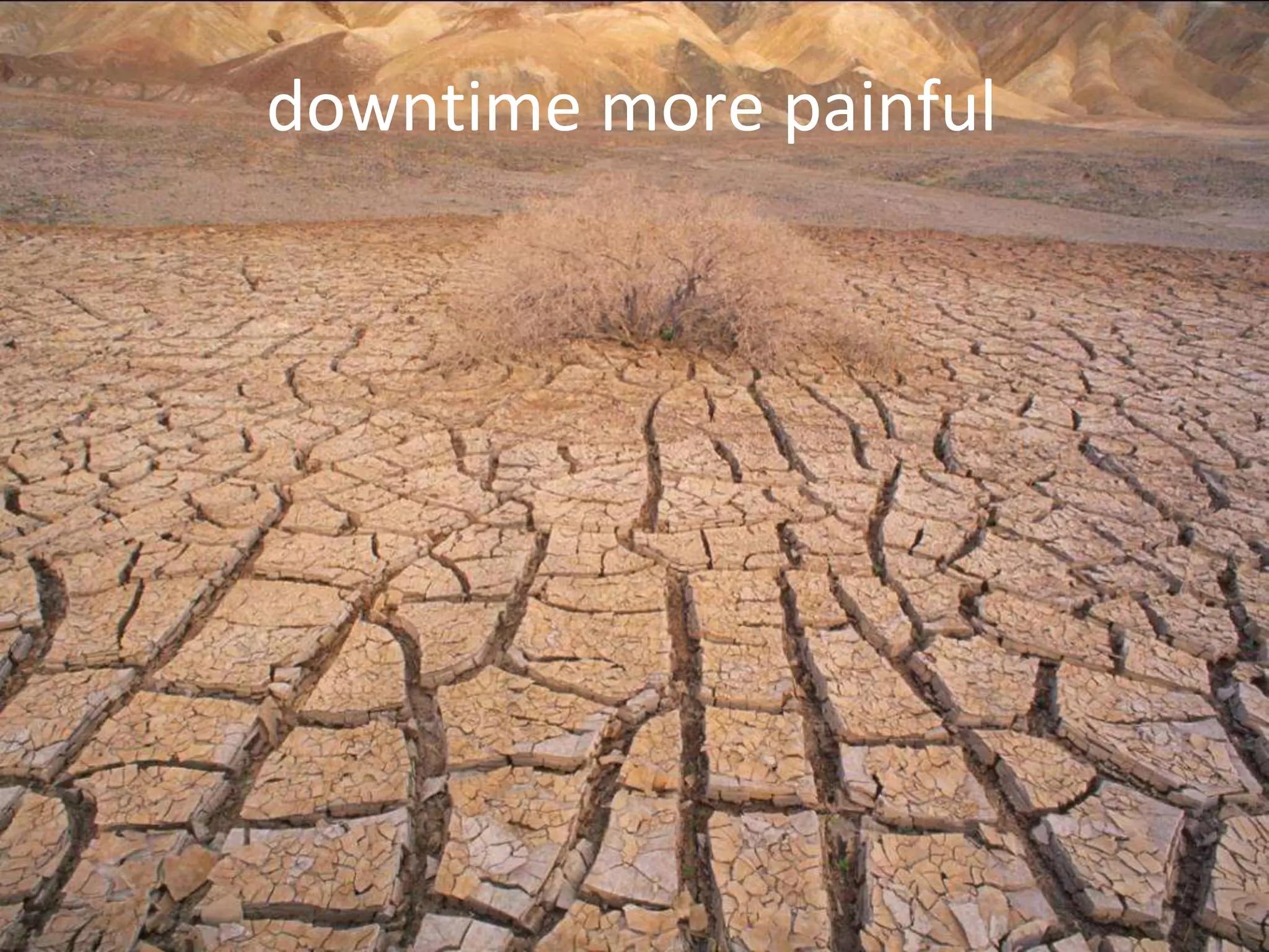 downtime more painful