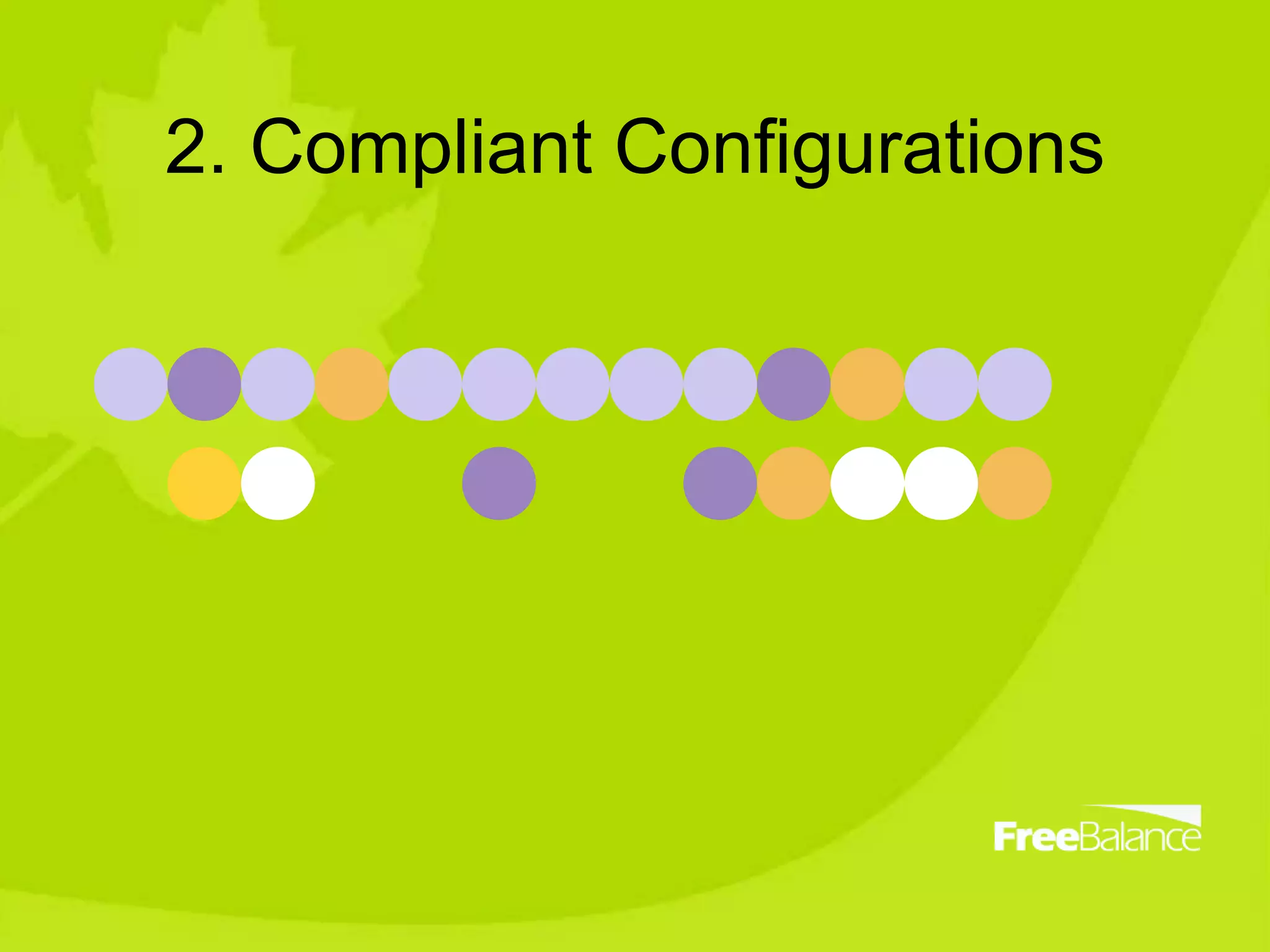 2. Compliant Configurations