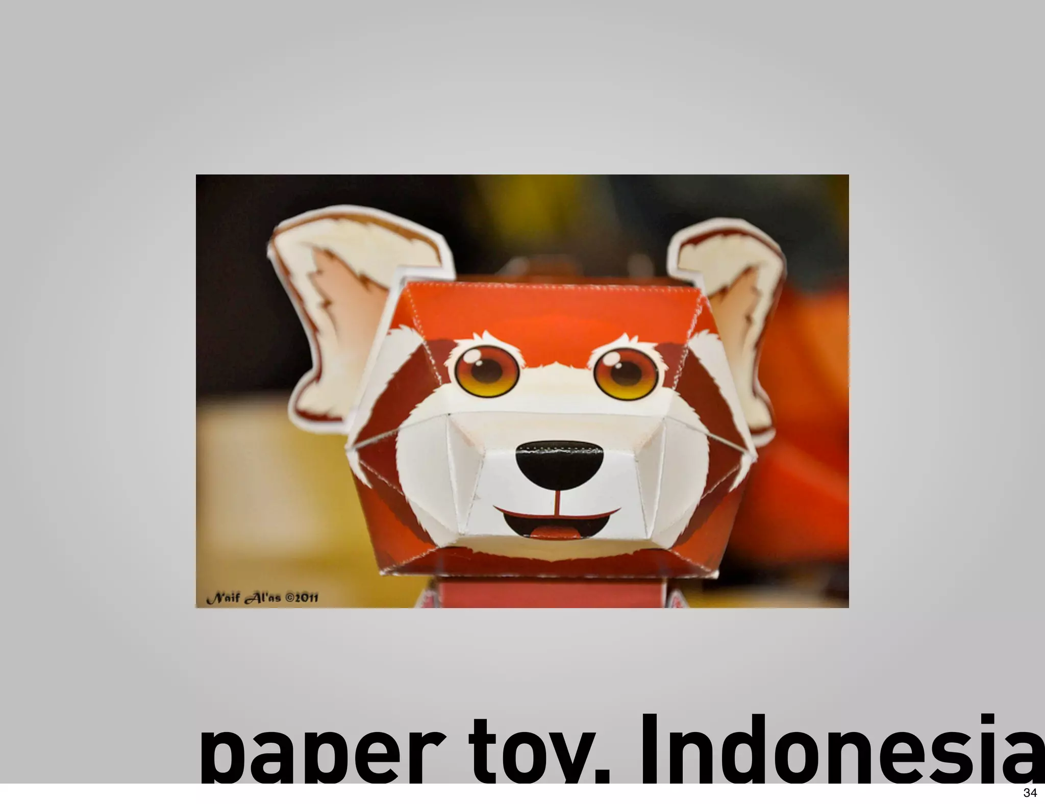 paper toy, Indonesia
                   34
 
