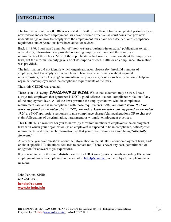 employment law cover letters