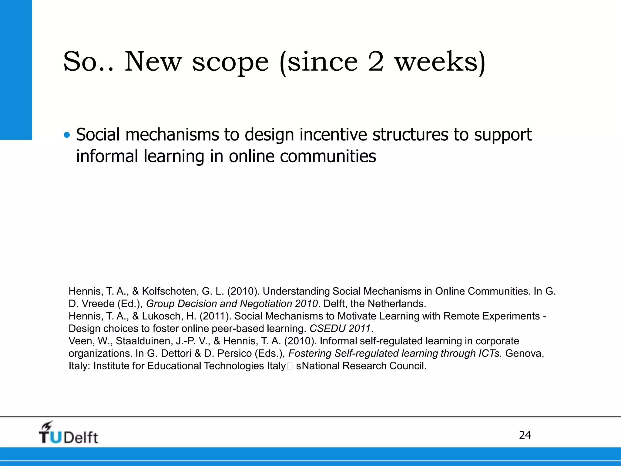 Starting point for the design of such a system