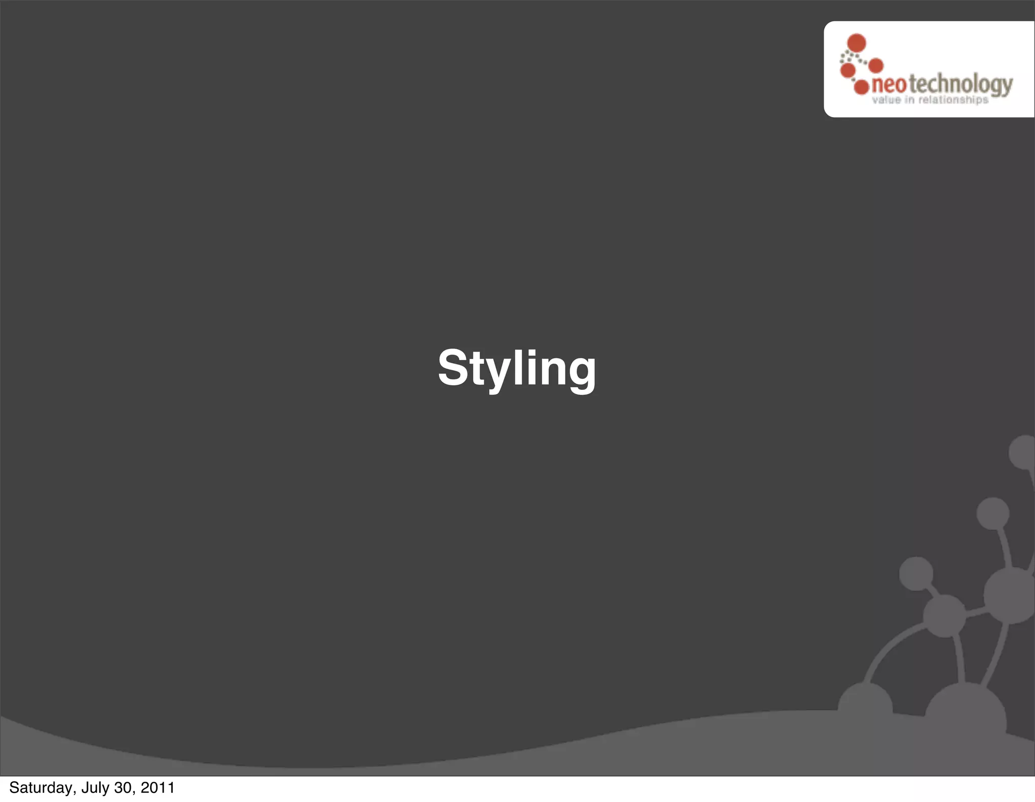 Styling




Saturday, July 30, 2011
 