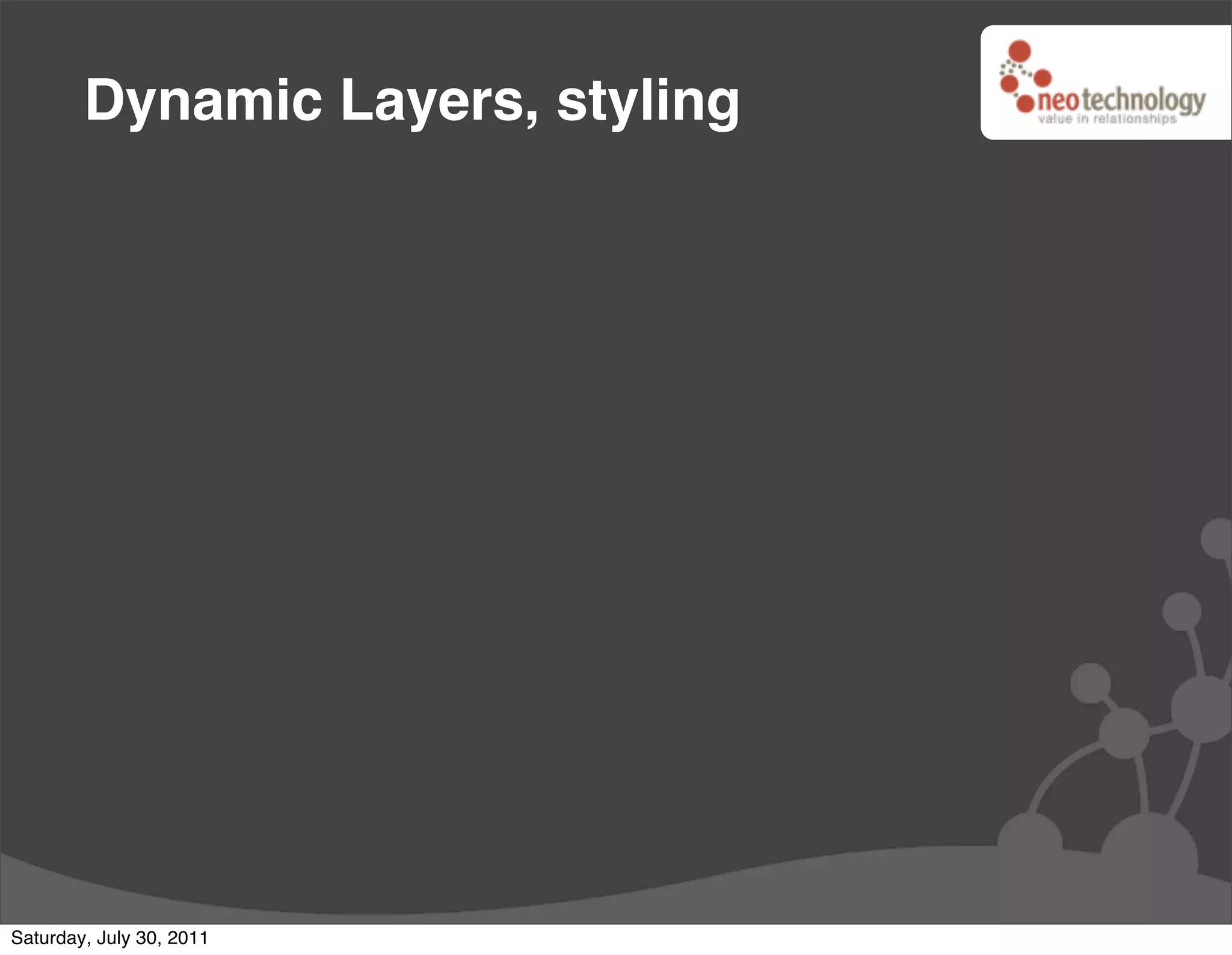 Dynamic Layers, styling




Saturday, July 30, 2011
 