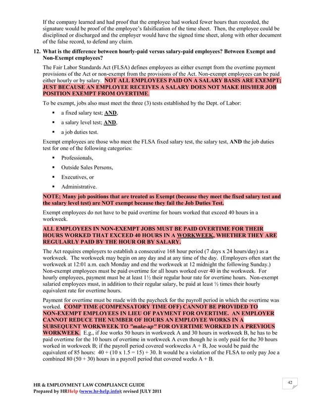 HR & EMPLOYMENT LAW COMPLIANCE GUIDE for Arizona Employers