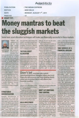 Money Mantras to beat the sluggish market