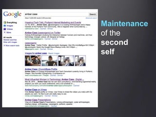 Maintenanceof the second self 